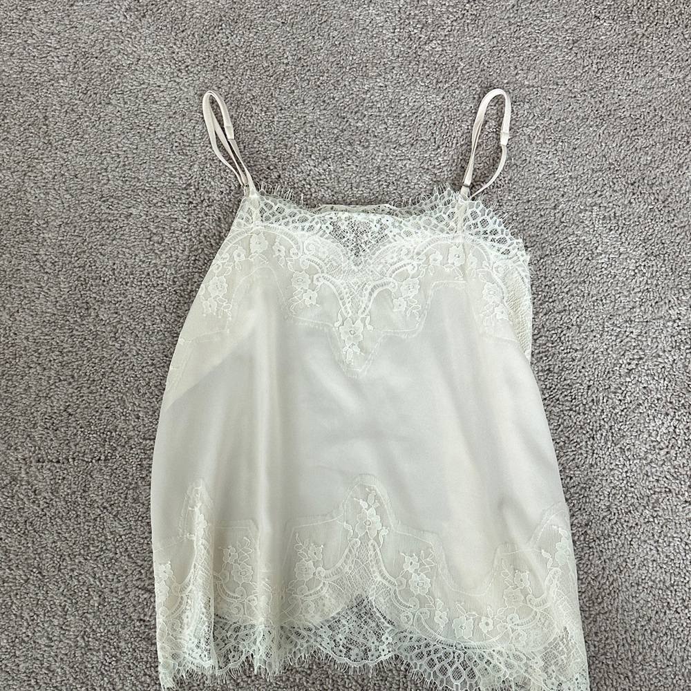 Storia Cream Lace Detail Top